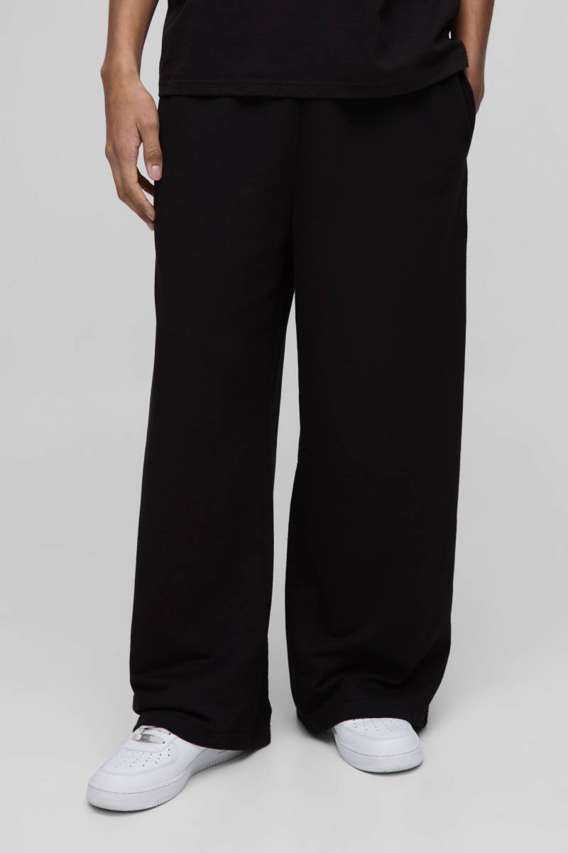 Basic Jogginghose Mit Extrem Weitem Bein - Black - Xs, Black Basic Jogginghose Mit Extrem Weitem Bein - Black - Xs, Black von boohoo