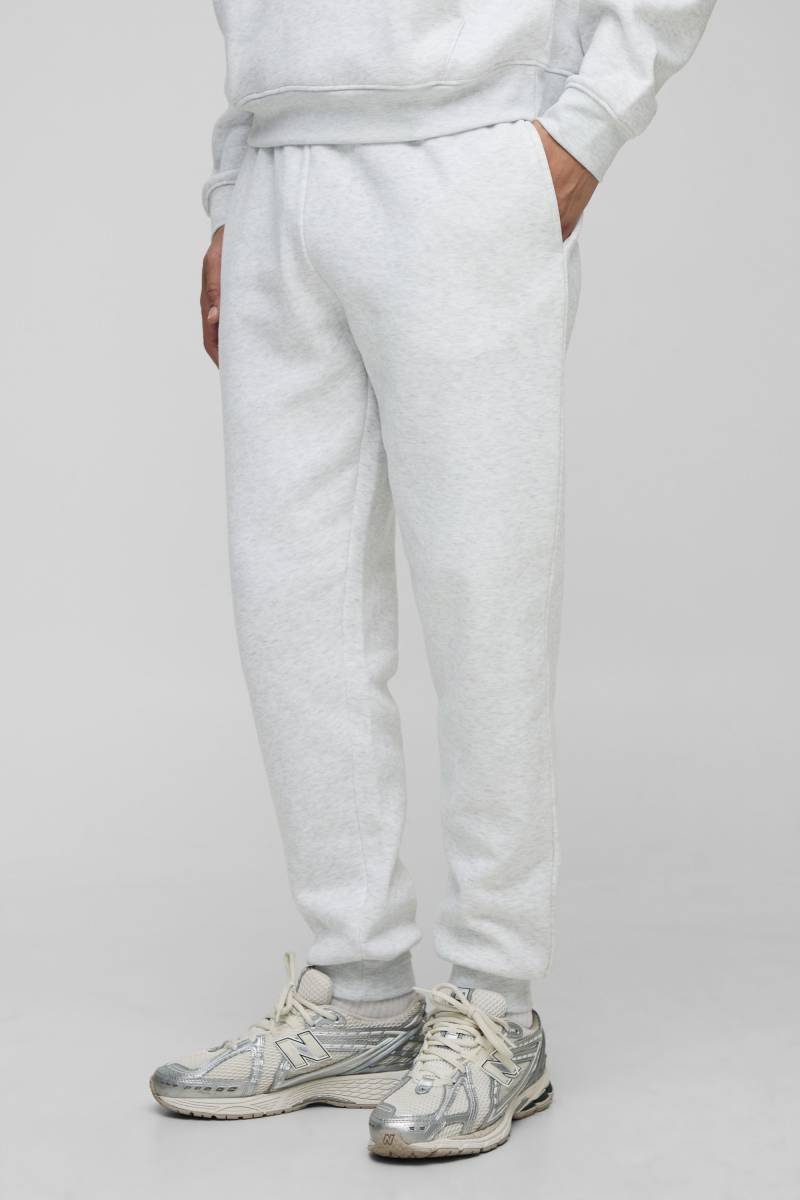 Basic Regular Fit Jogger - Grey Marl - Xs, Grey Marl von boohoo