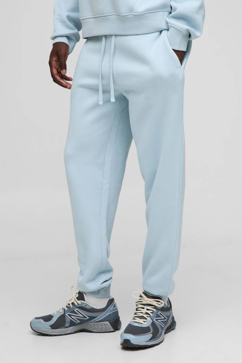 Basic Regular Fit Jogger - Light Blue - M, Light Blue von boohoo