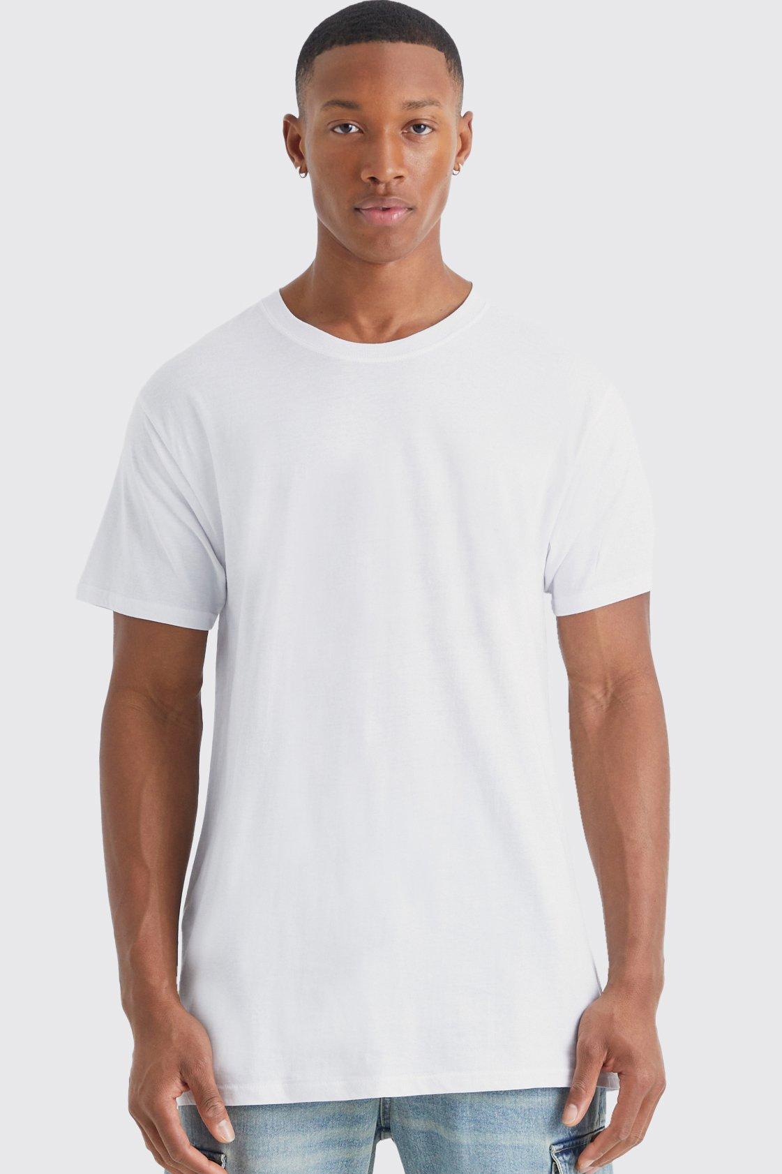 Basic Rundhals T-Shirt - White - Xs, White von boohoo