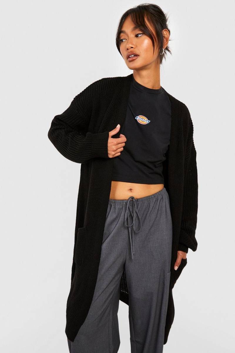 Boyfriend-Cardigan - Black - Xs, Black von boohoo