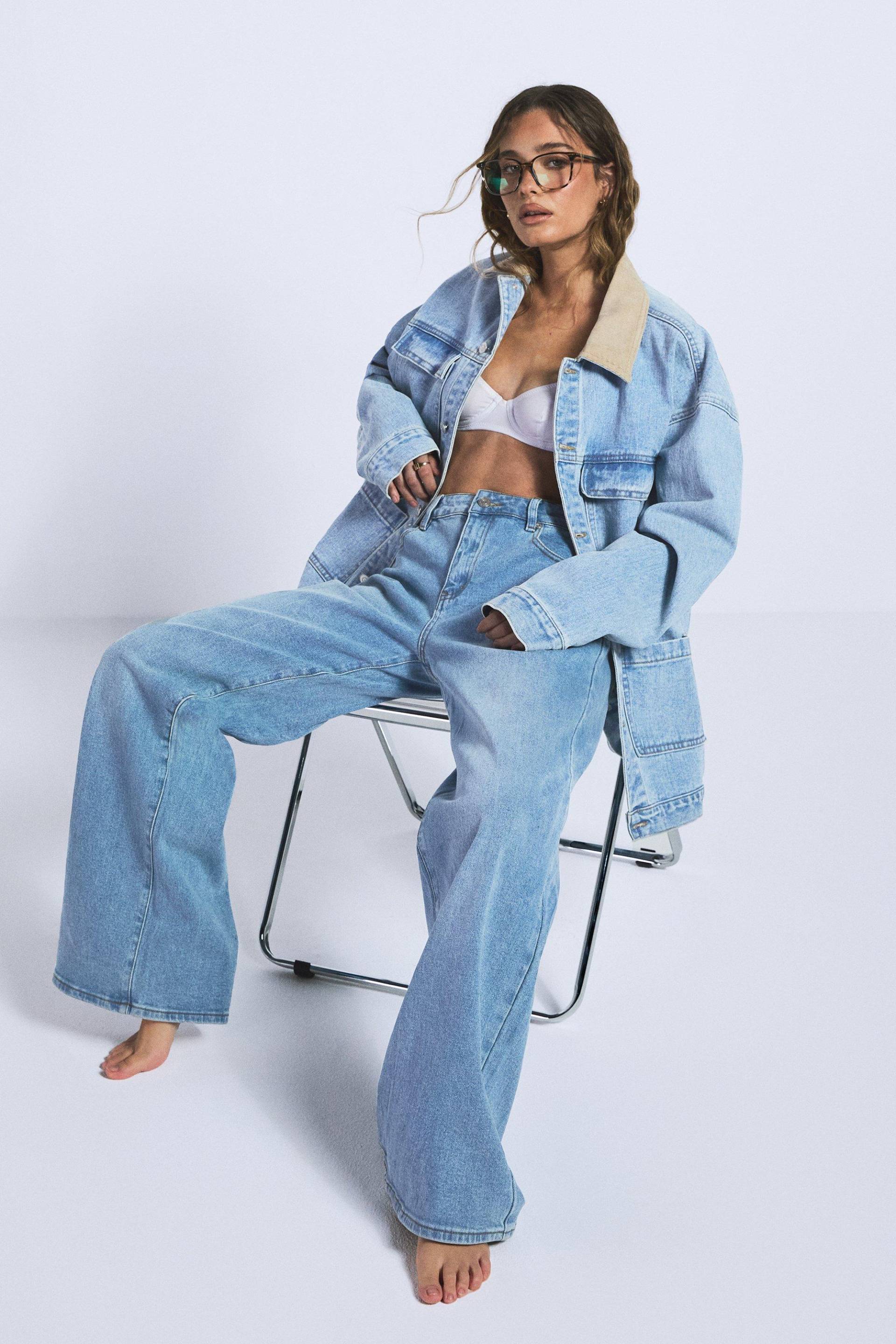 Die Boyfriend-Jeans - Light Wash - 16/32L, Light Wash Die Boyfriend-Jeans - Light Wash - 16/32L, Light Wash von boohoo