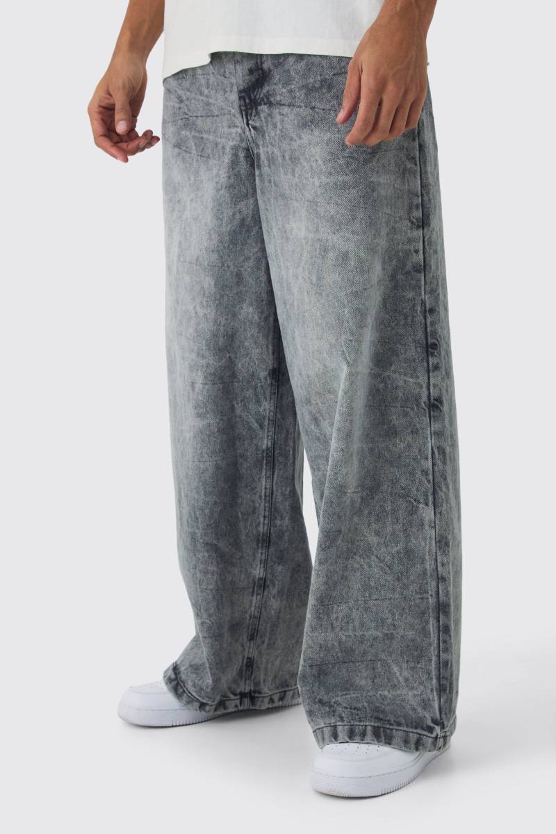 Extrem Lockere Jeans - Mid Grey - 34R, Mid Grey von boohoo
