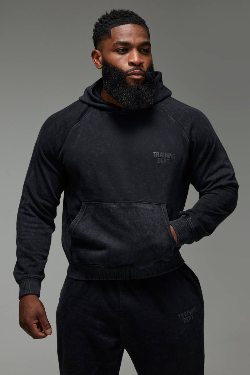 Kastiger Man Active Training Dept. Hoodie - Black - Xs, Black Kastiger Man Active Training Dept. Hoodie - Black - Xs, Black von boohoo