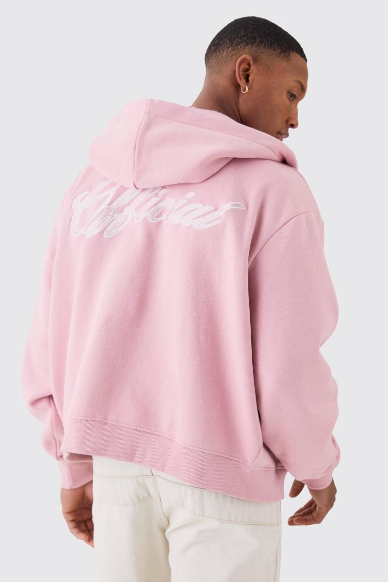 Kastiger Official Hoodie Mit Reißverschluss - Light Pink - Xs, Light Pink Kastiger Official Hoodie Mit Reißverschluss - Light Pink - Xs, Light Pink von boohoo