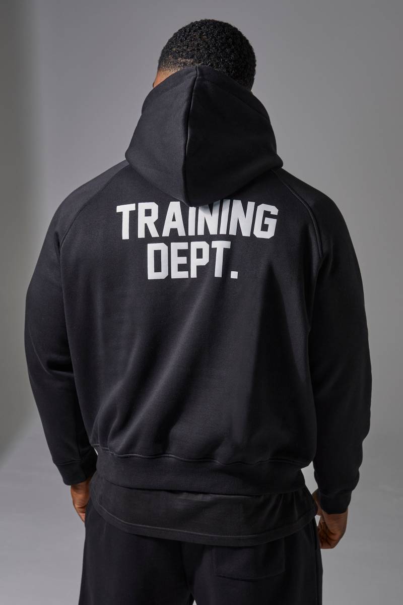 Kastiger Training Dept Hoodie - Black - Xs, Black von boohoo