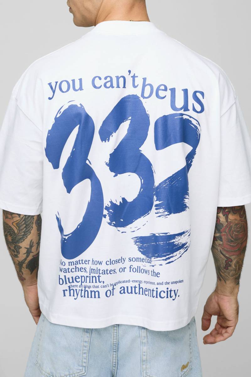Kastiges Oversize T-Shirt Mit Asclied Masters Print - White - Xs, White Kastiges Oversize T-Shirt Mit Asclied Masters Print - White - Xs, White von boohoo