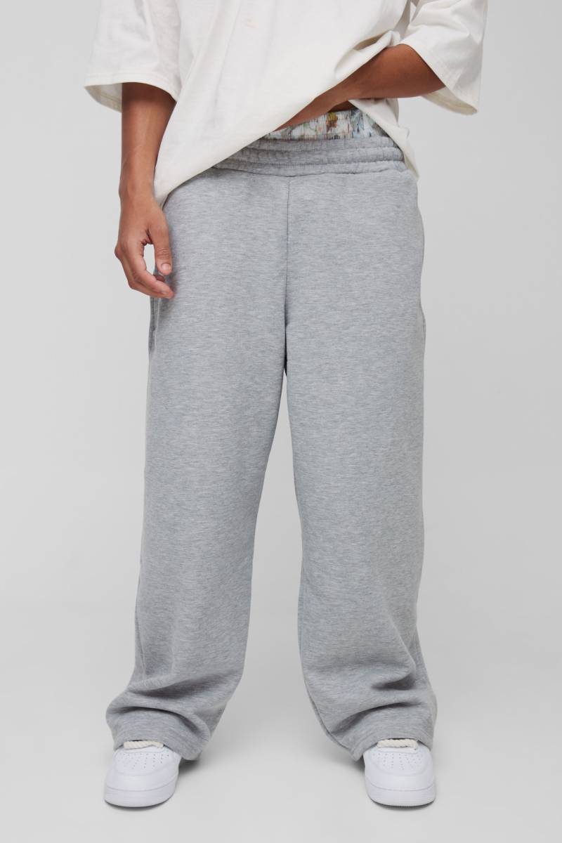 Lockere Camouflage Jogginghose Mit Weitem Bein - Grey Marl - Xs, Grey Marl Lockere Camouflage Jogginghose Mit Weitem Bein - Grey Marl - Xs, Grey Marl von boohoo