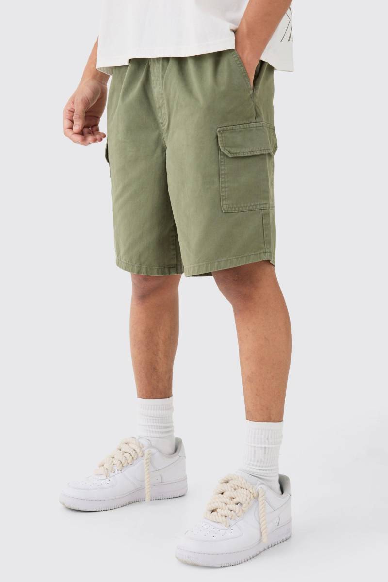 Lockere Cargo-Shorts - Khaki - Xs, Khaki von boohoo