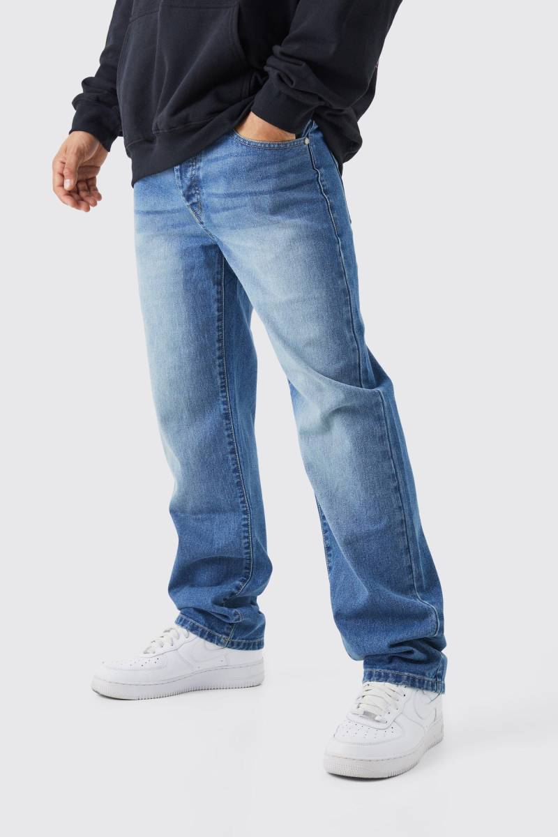 Lockere Jeans - Mid Blue - 30R, Mid Blue von boohoo