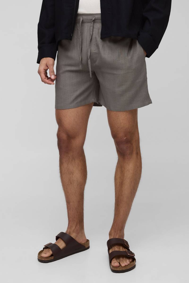 Lockere Shorts Aus Leinenmischung - Mocha - Xs, Mocha Lockere Shorts Aus Leinenmischung - Mocha - Xs, Mocha von boohoo
