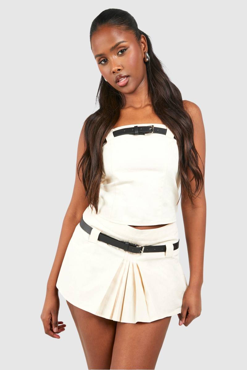 Longline Bandeau - Cream - 38, Cream von boohoo