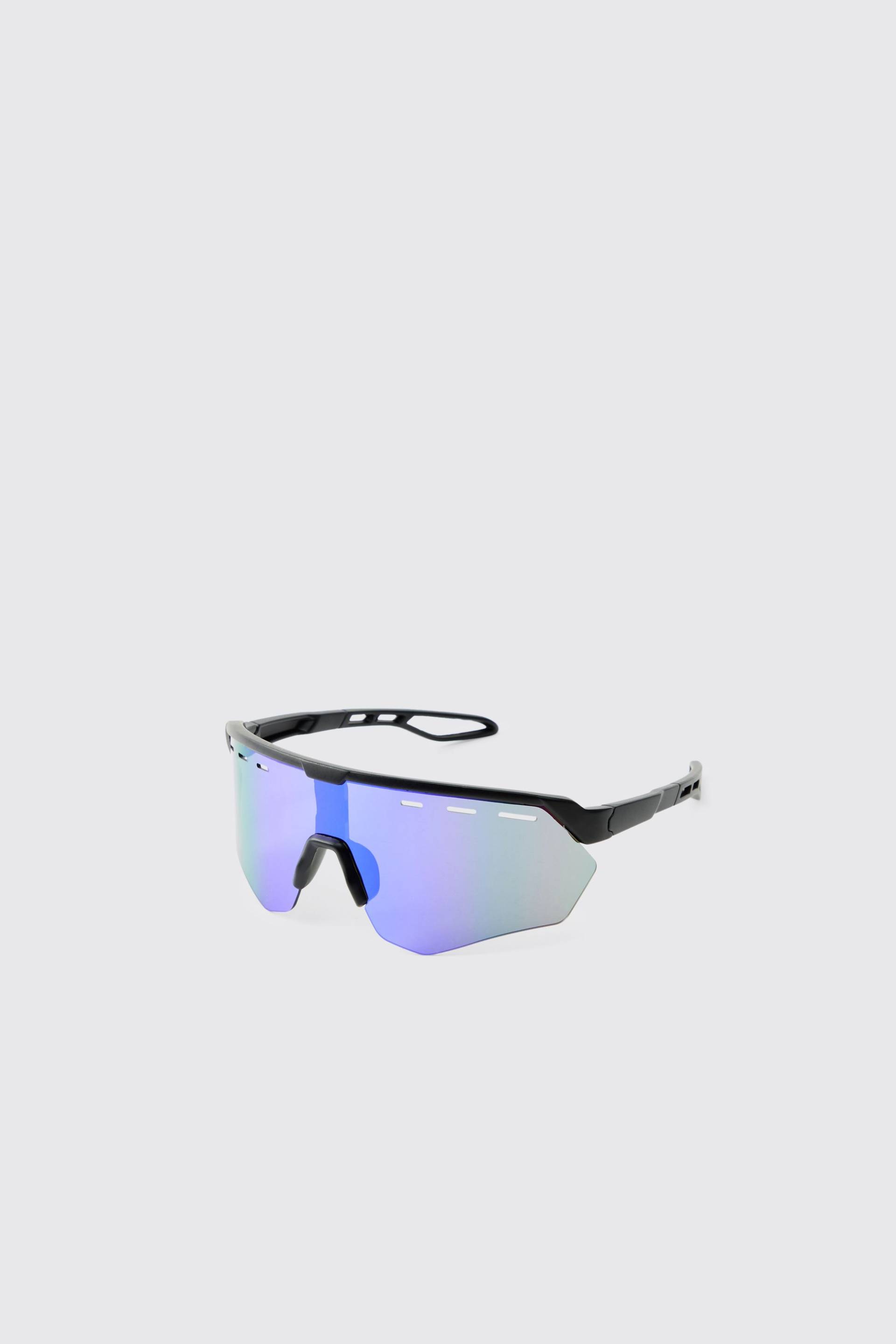 Man Active Lauf-Sonnenbrille - Black - One Size, Black von boohoo