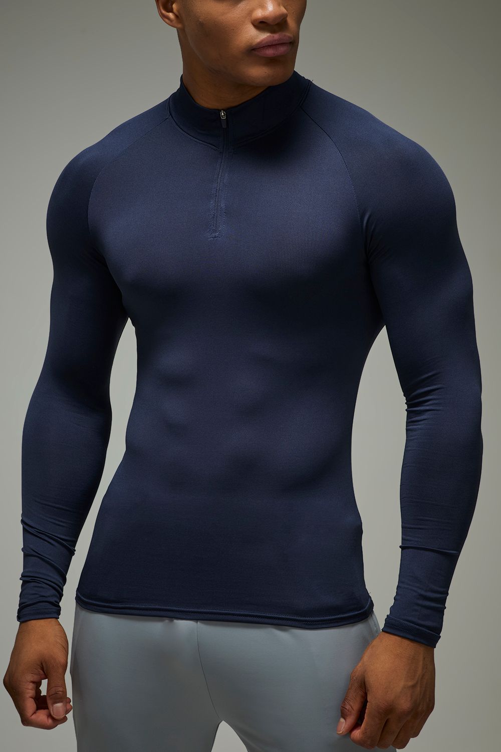 Man Active Lightweight Essentials Raglan Muscle-Fit 1/4 Reißverschluss - Navy - Xl, Navy Man Active Lightweight Essentials Raglan Muscle-Fit 1/4 Reißverschluss - Navy - Xl, Navy von boohoo