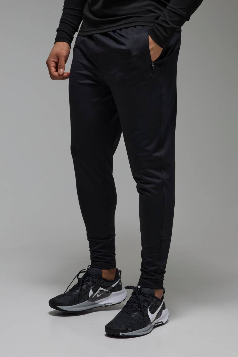Man Active Performance Stretch-Jogginghose - Black - 2Xl, Black von boohoo