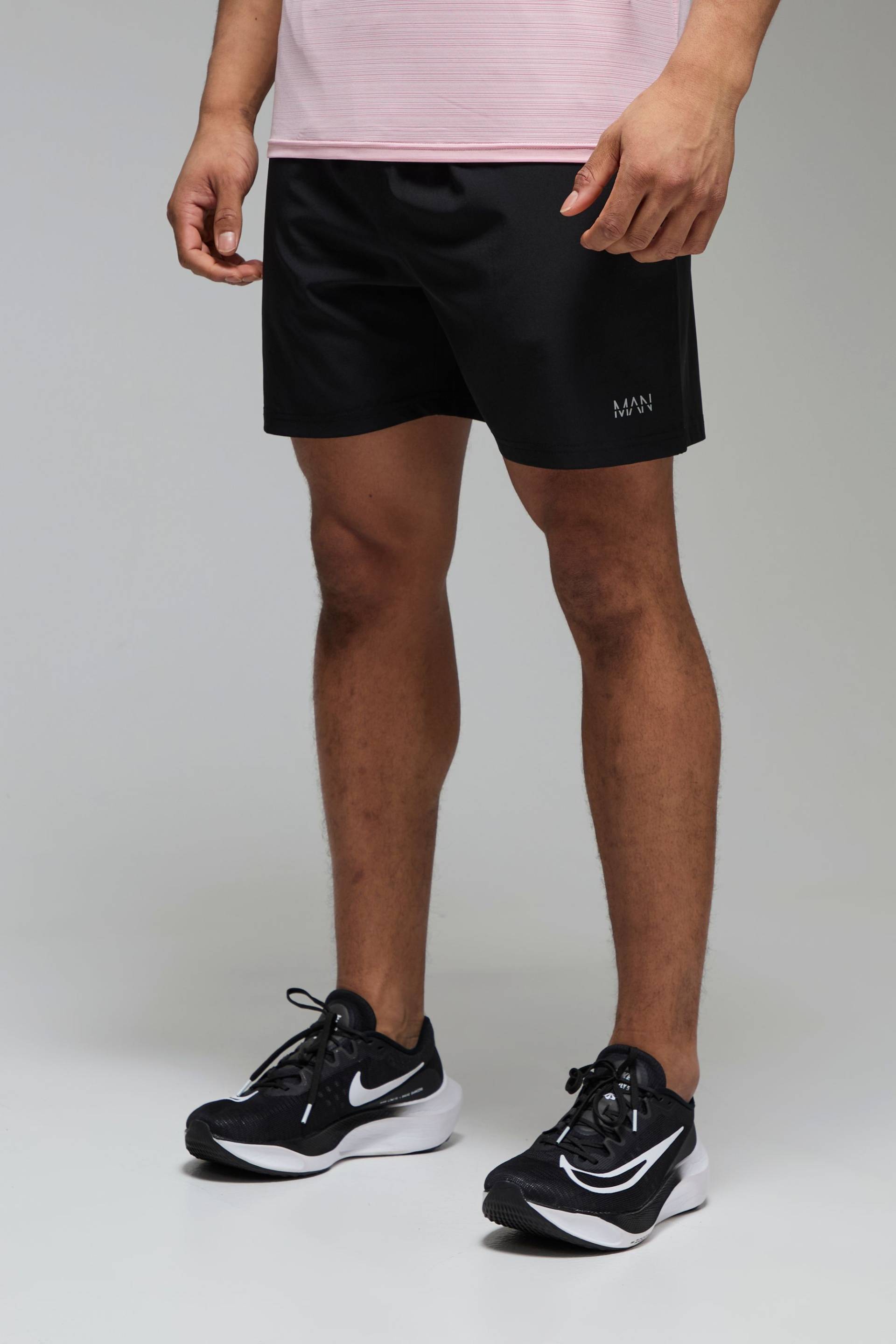 Man Active Stretch Shorts - Black - Xl, Black von boohoo