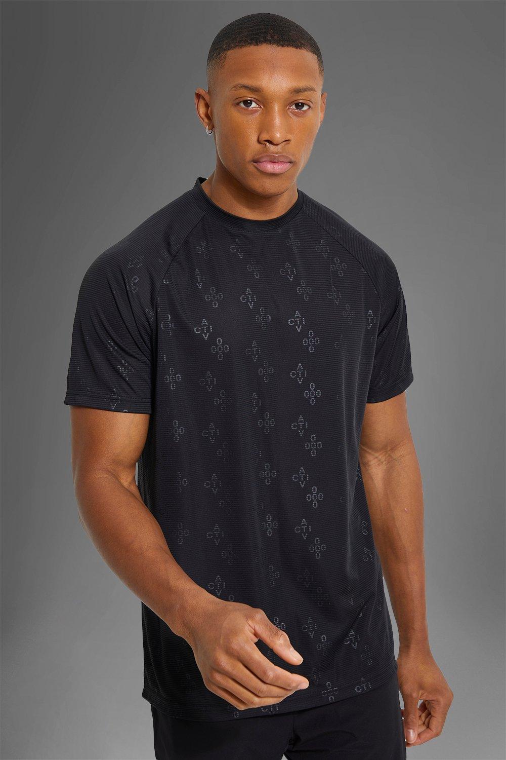 Man Active T-Shirt Mit Logo - Black - Xs, Black von boohoo