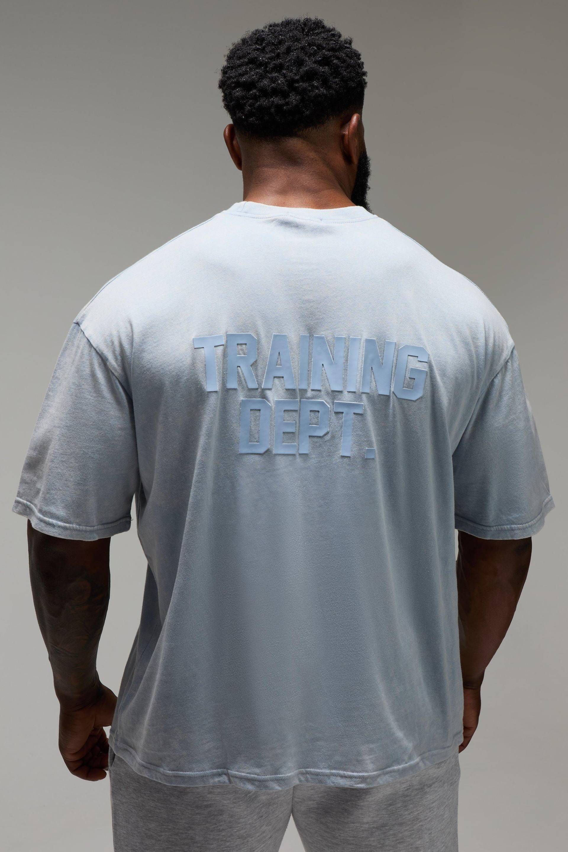 Man Active Training Dept Oversize T-Shirt - Light Blue - M, Light Blue Man Active Training Dept Oversize T-Shirt - Light Blue - M, Light Blue von boohoo