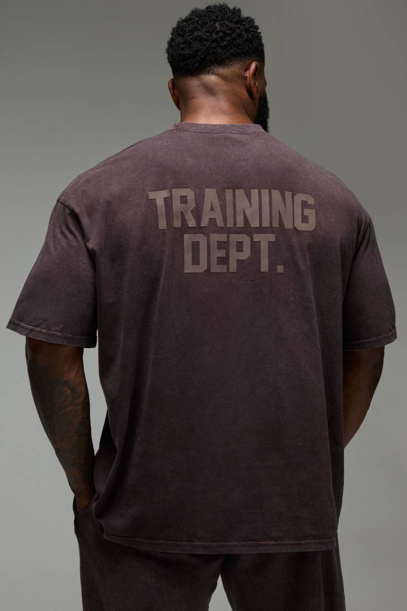 Man Active Training Dept. Oversize T-Shirt - Chocolate - Xs, Chocolate Man Active Training Dept. Oversize T-Shirt - Chocolate - Xs, Chocolate von boohoo