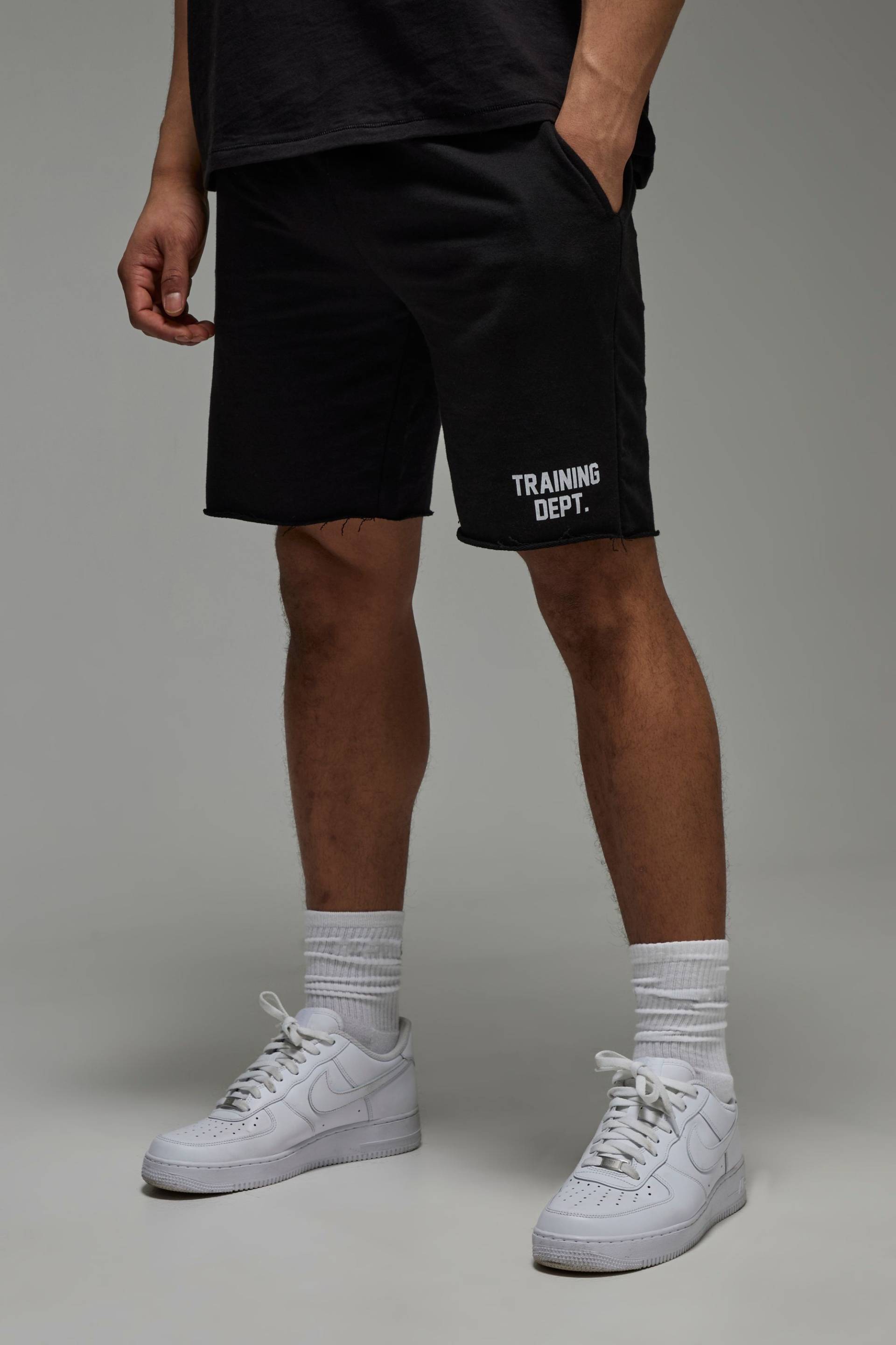 Man Active X Everlast Lockere 9In-Shorts - Black - S, Black von boohoo