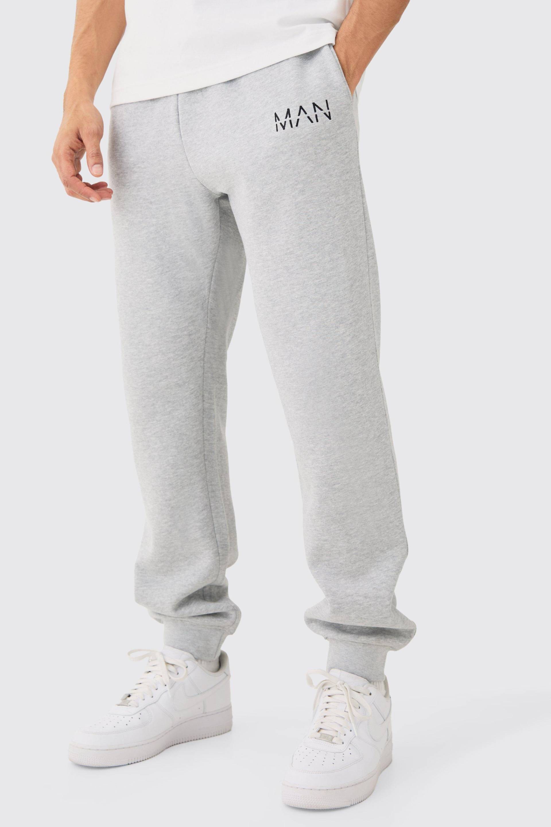 Man Dash Regular Jogger - Grey Marl - S, Grey Marl von boohoo