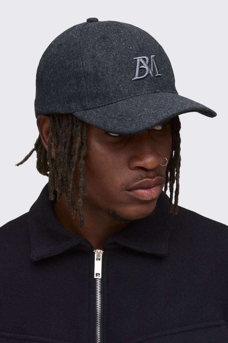 Man Kappe - Charcoal - One Size, Charcoal von boohoo