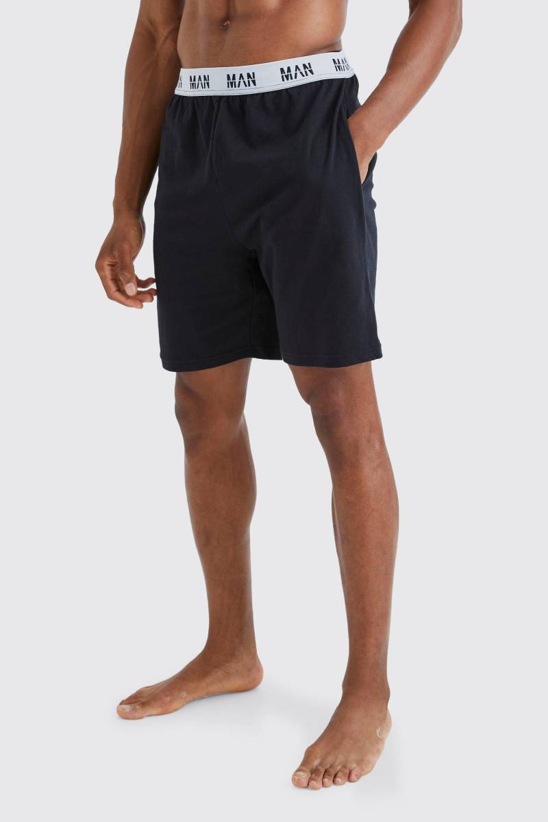 Man Loungewear Shorts - Black - Xl, Black von boohoo