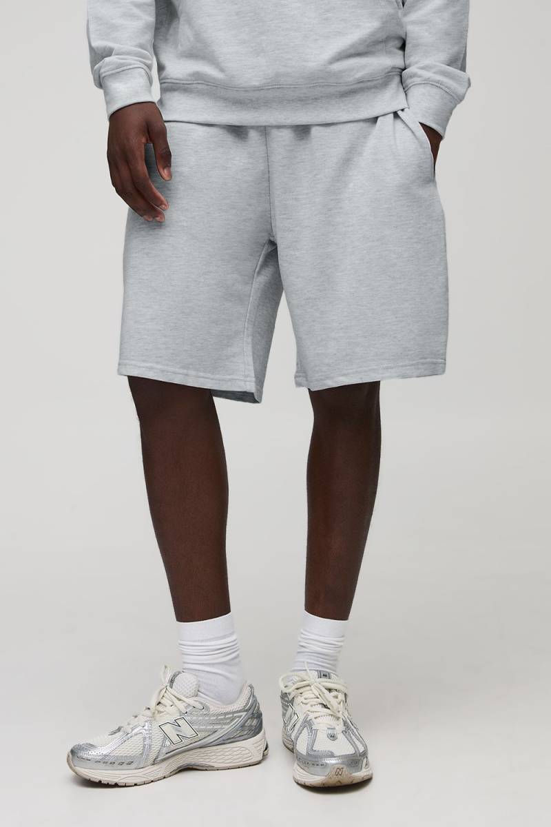 Mittellange Oversize Basic Shorts - Grey Marl - Xs, Grey Marl Mittellange Oversize Basic Shorts - Grey Marl - Xs, Grey Marl von boohoo