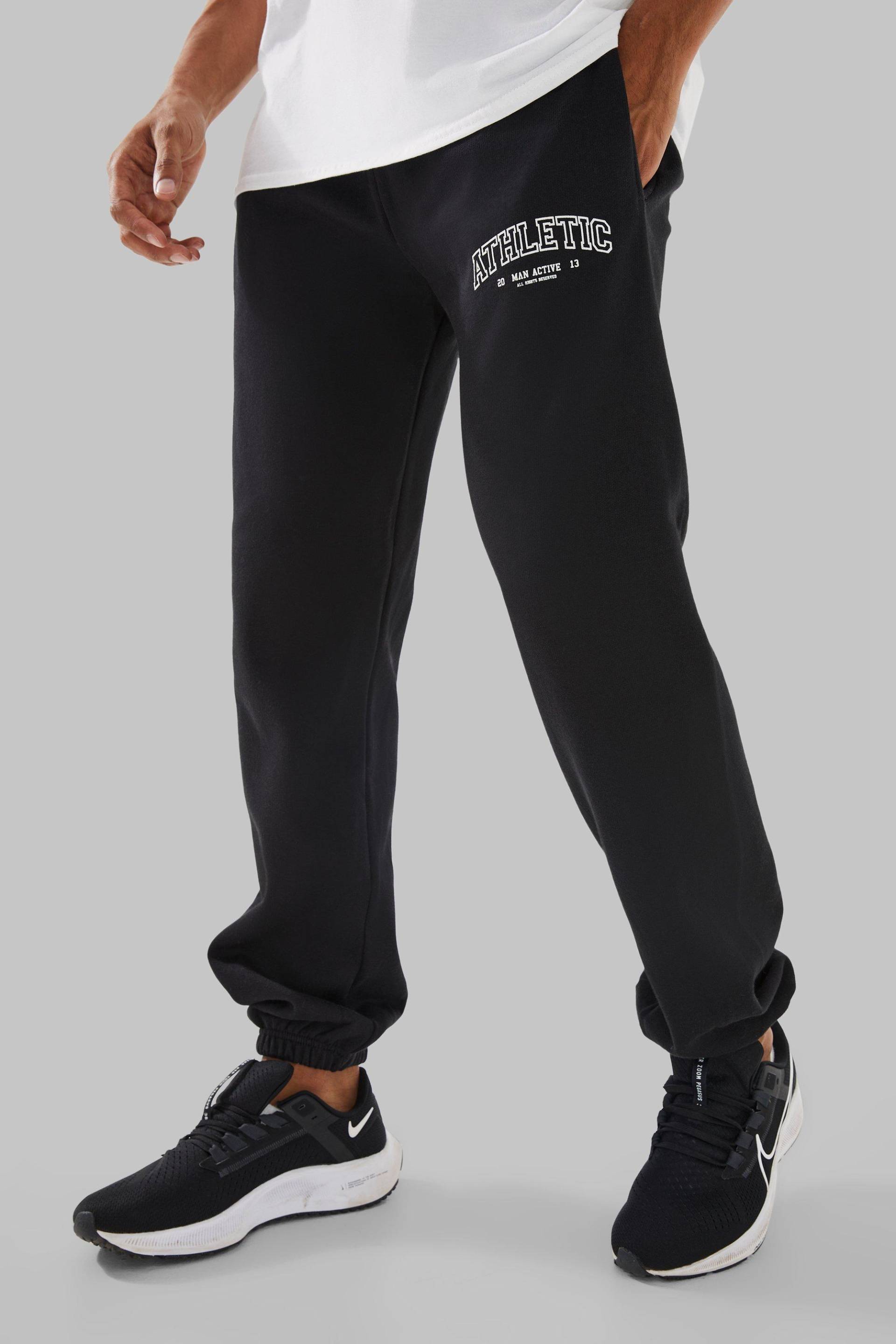 Oversize Man Active Athletic Jogginghose - Black - Xs, Black von boohoo