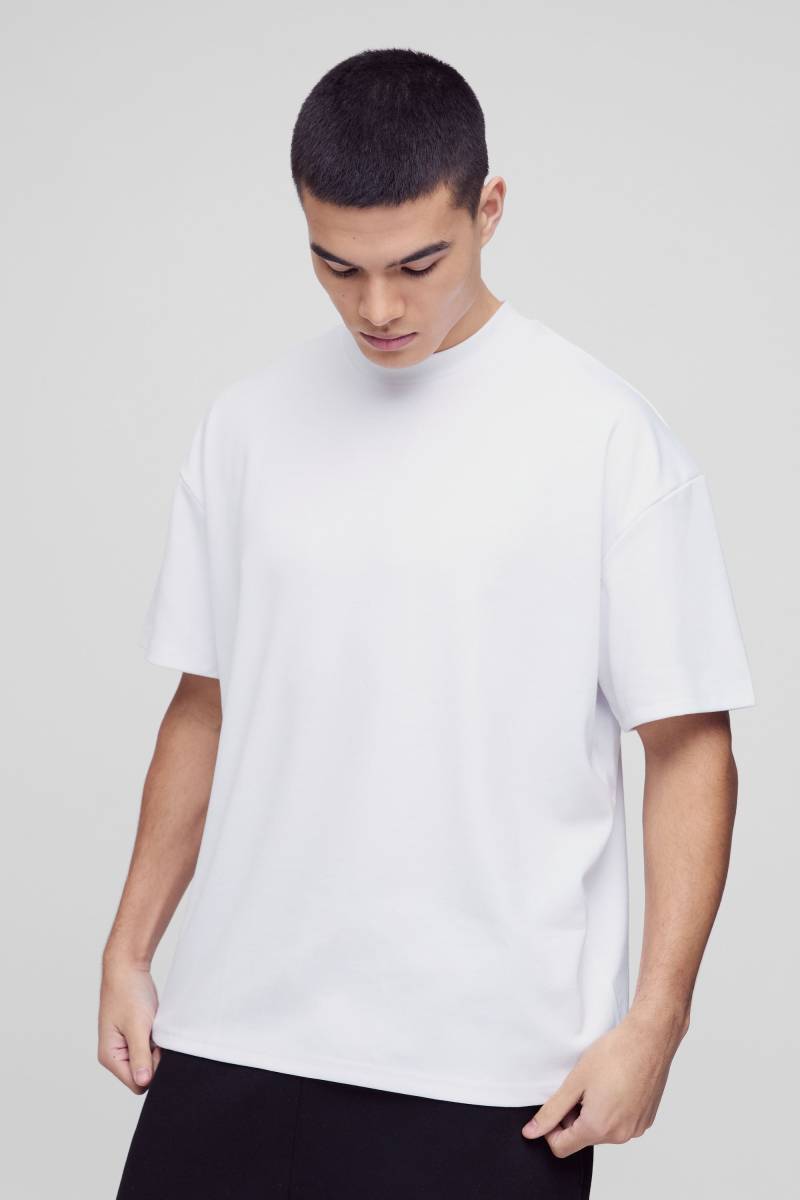 Oversize Premium T-Shirt - White - Xs, White von boohoo