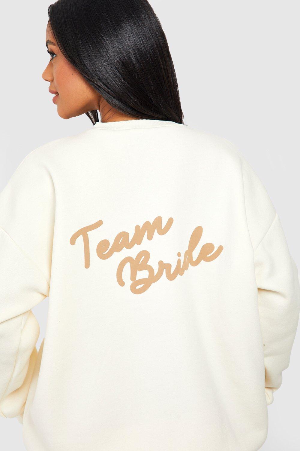 Oversize Sweatshirt Mit Bride-Slogan - Ecru - Xl, Ecru von boohoo
