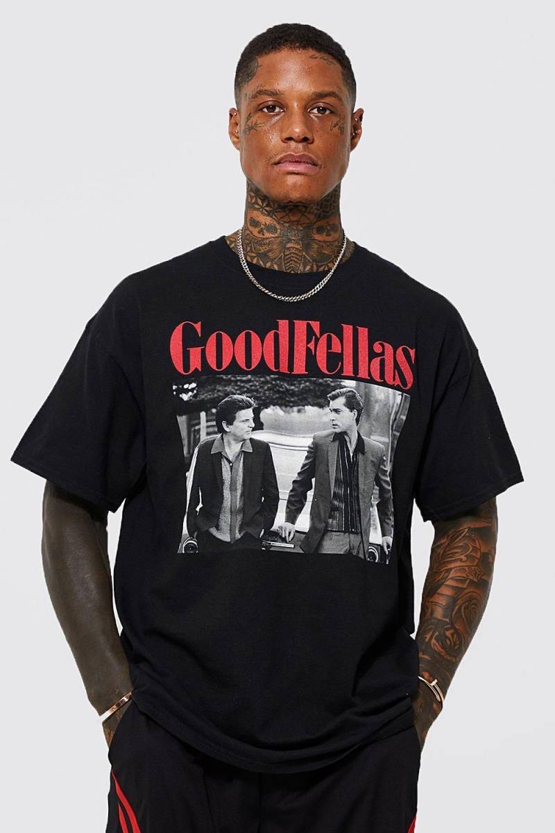 Oversize T-Shirt Mit Goodfellas-Print - Black - Xs, Black Oversize T-Shirt Mit Goodfellas-Print - Black - Xs, Black von boohoo