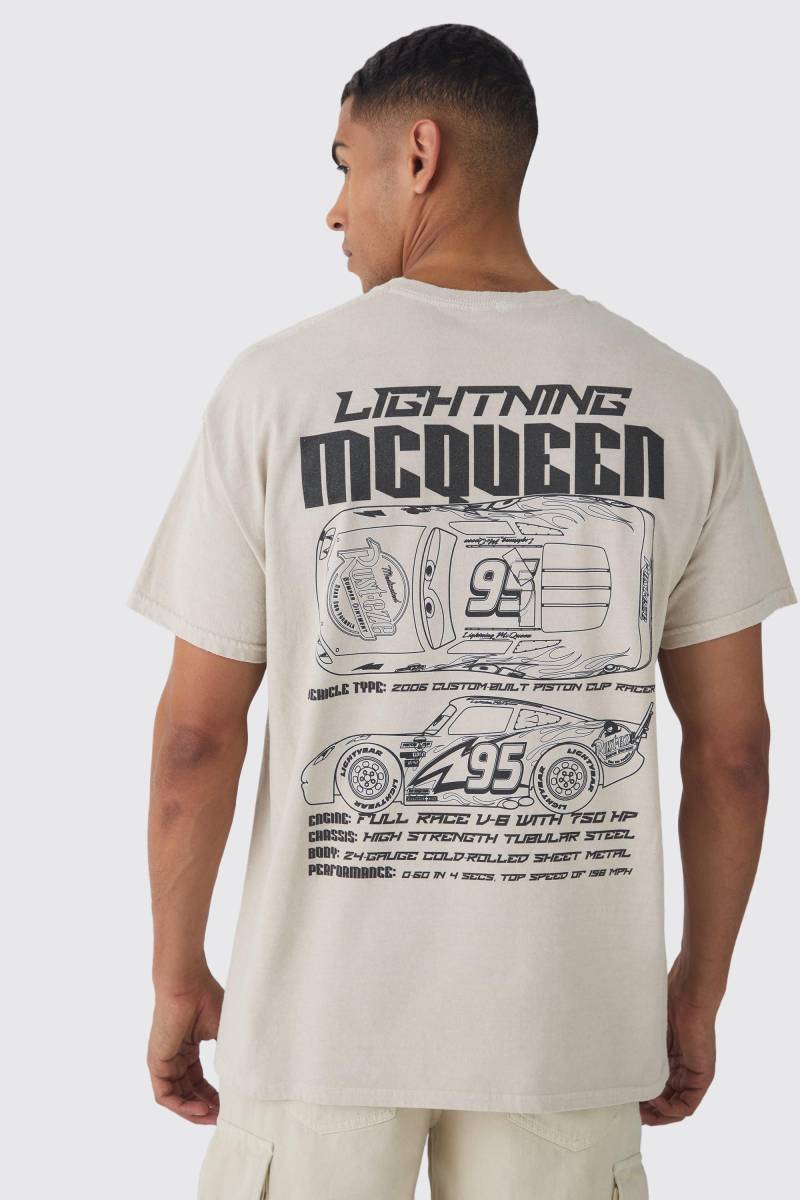 Oversize T-Shirt Mit Lizenziertem Disney Cars Waschung Print - Stone - Xs, Stone Oversize T-Shirt Mit Lizenziertem Disney Cars Waschung Print - Stone - Xs, Stone von boohoo