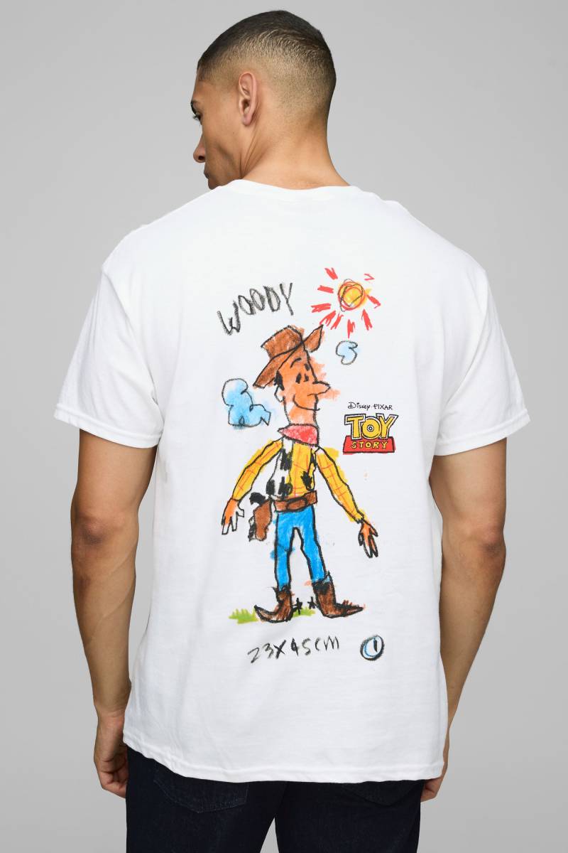 Oversize T-Shirt Mit Lizenziertem Disney Toy Story Woody Print - White - Xs, White Oversize T-Shirt Mit Lizenziertem Disney Toy Story Woody Print - White - Xs, White von boohoo