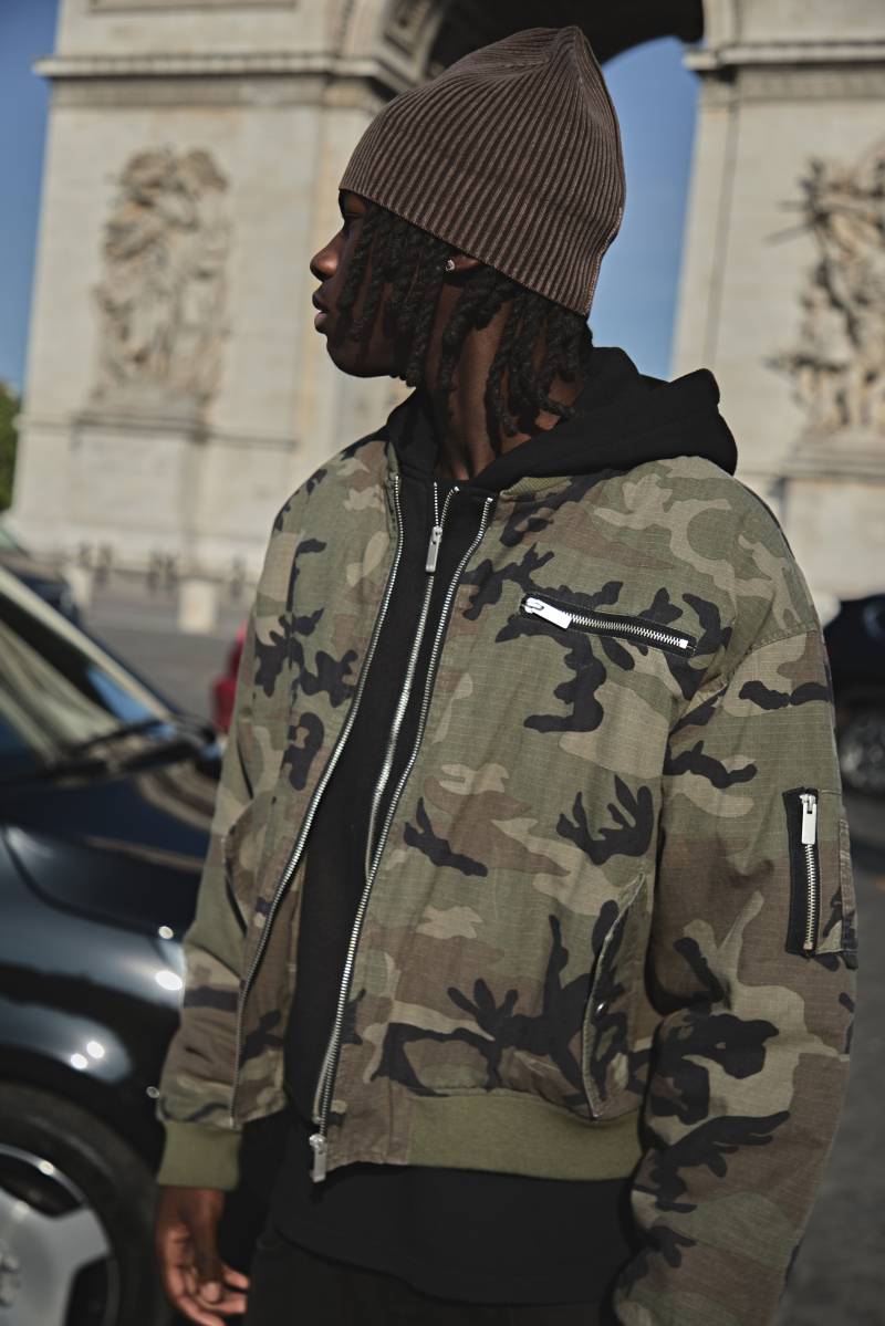 Oversized Camo Ripstop Jersey Hooded Bomber Jacket - Xs, Camo Oversized Camo Ripstop Jersey Hooded Bomber Jacket - Xs, Camo von boohoo