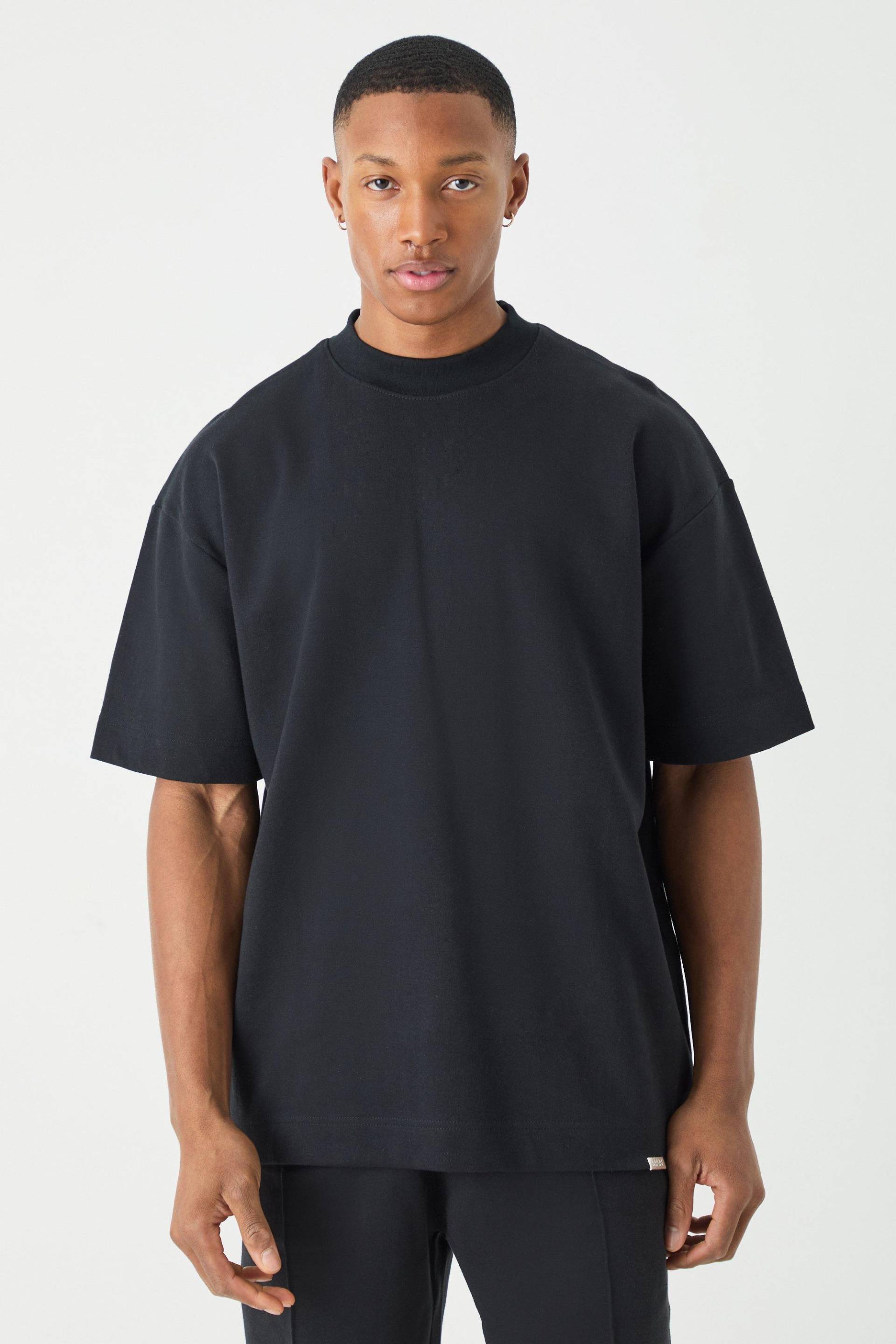 Oversize Man T-Shirt - Black - L, Black von boohoo