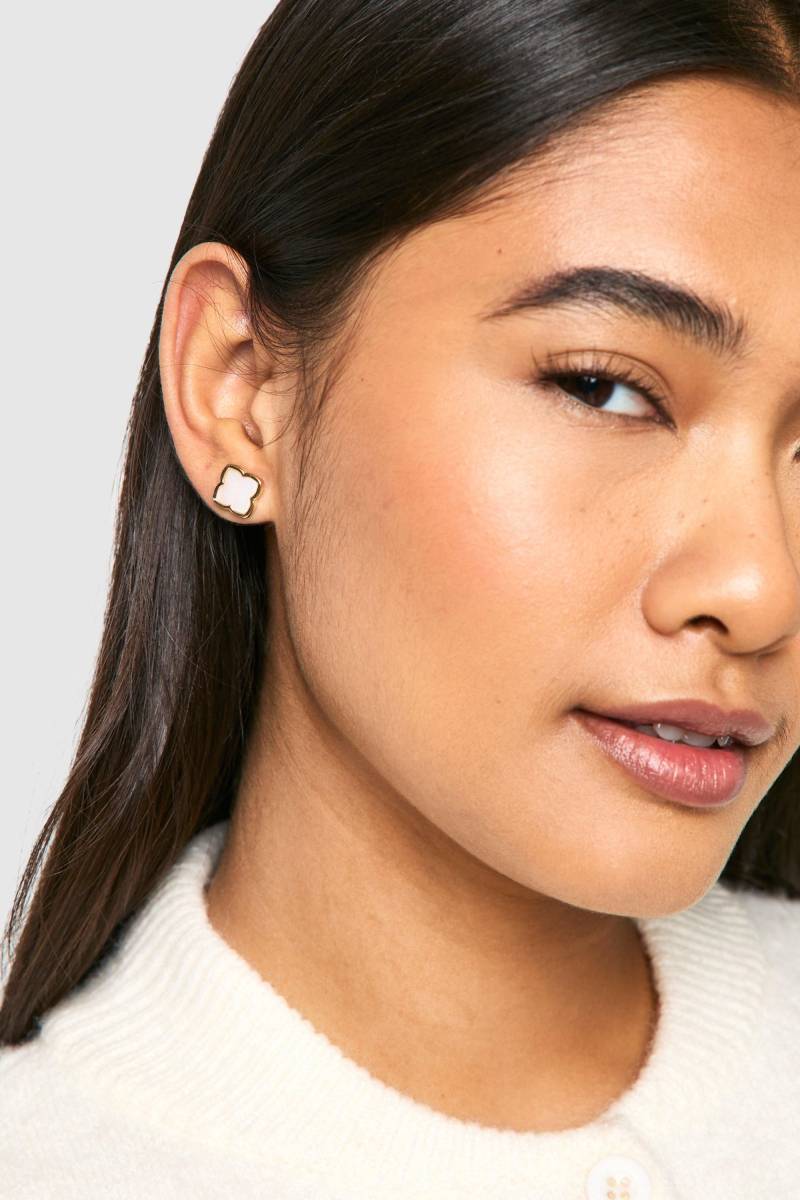 Perlen-Ohrstecker - Pearl - One Size, Pearl von boohoo