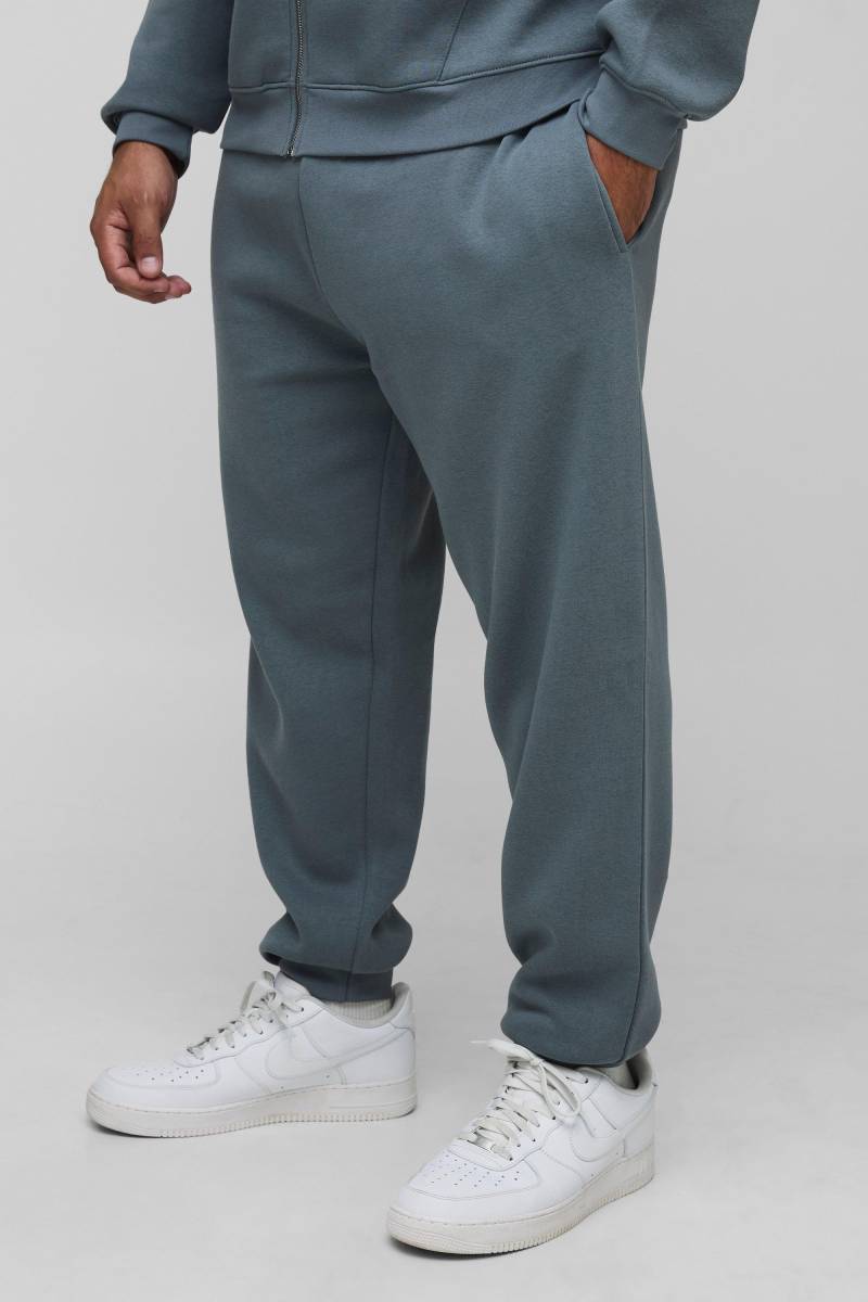 Plus Basic Regular Fit Jogger - Slate Grey - 4Xl, Slate Grey von boohoo