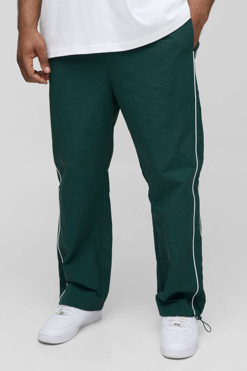 Plus Nylon-Hose Mit Paspeln - Forest - 3Xl, Forest von boohoo