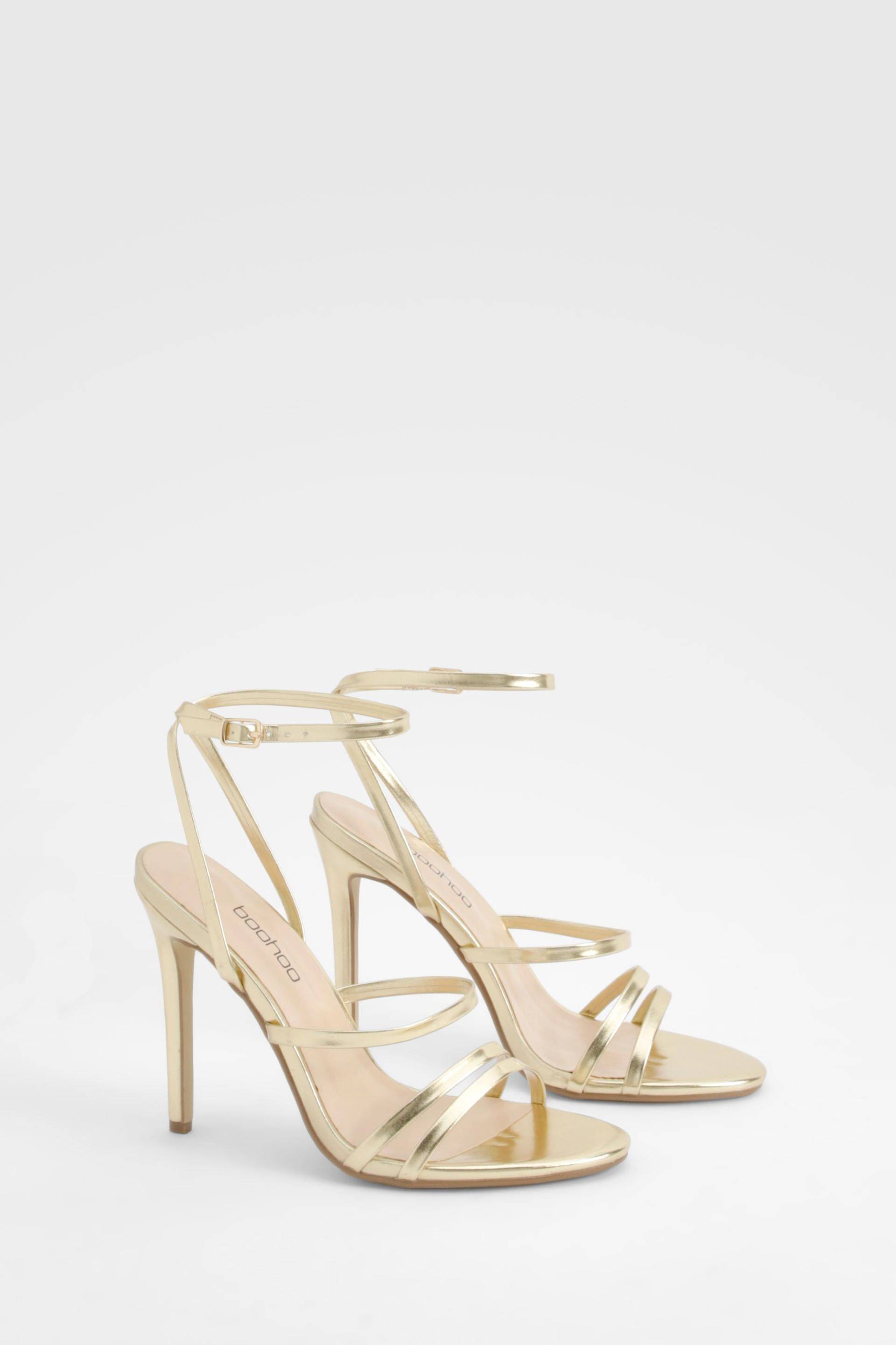 Riemchensandalen - Gold - 37, Gold Riemchensandalen - Gold - 37, Gold von boohoo