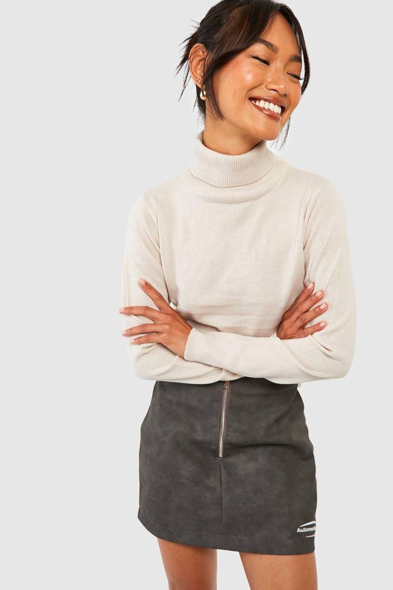 Rollkragenpullover - Mushroom - S, Mushroom von boohoo