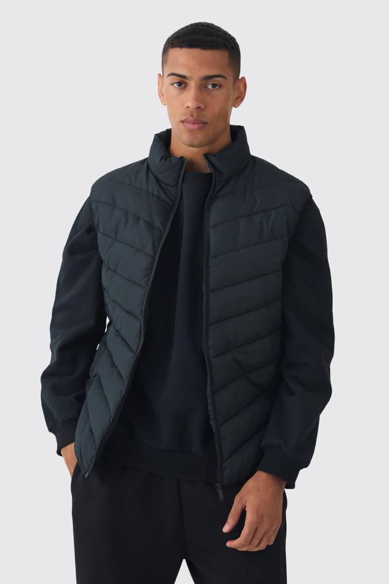 Schwarze Steppweste Mit Trichterkragen Und Reißverschluss - Black - Xs, Black Schwarze Steppweste Mit Trichterkragen Und Reißverschluss - Black - Xs, Black von boohoo