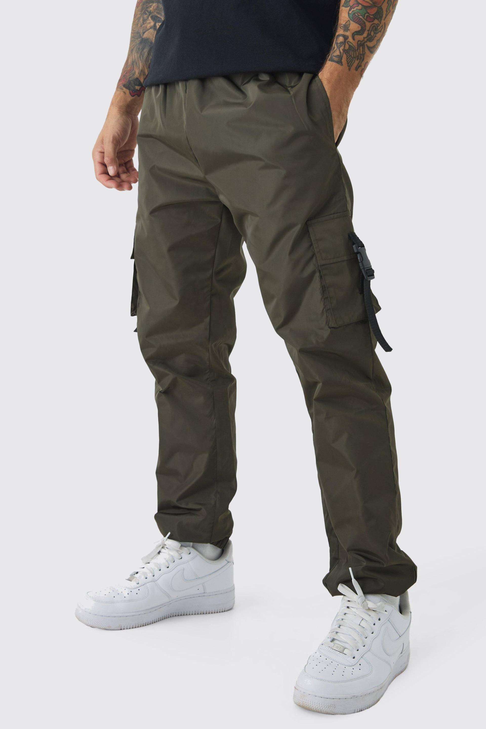 Slim-Fit Man Cargo-Jogginghose Mit Elastischem Bund - Khaki - Xs, Khaki Slim-Fit Man Cargo-Jogginghose Mit Elastischem Bund - Khaki - Xs, Khaki von boohoo