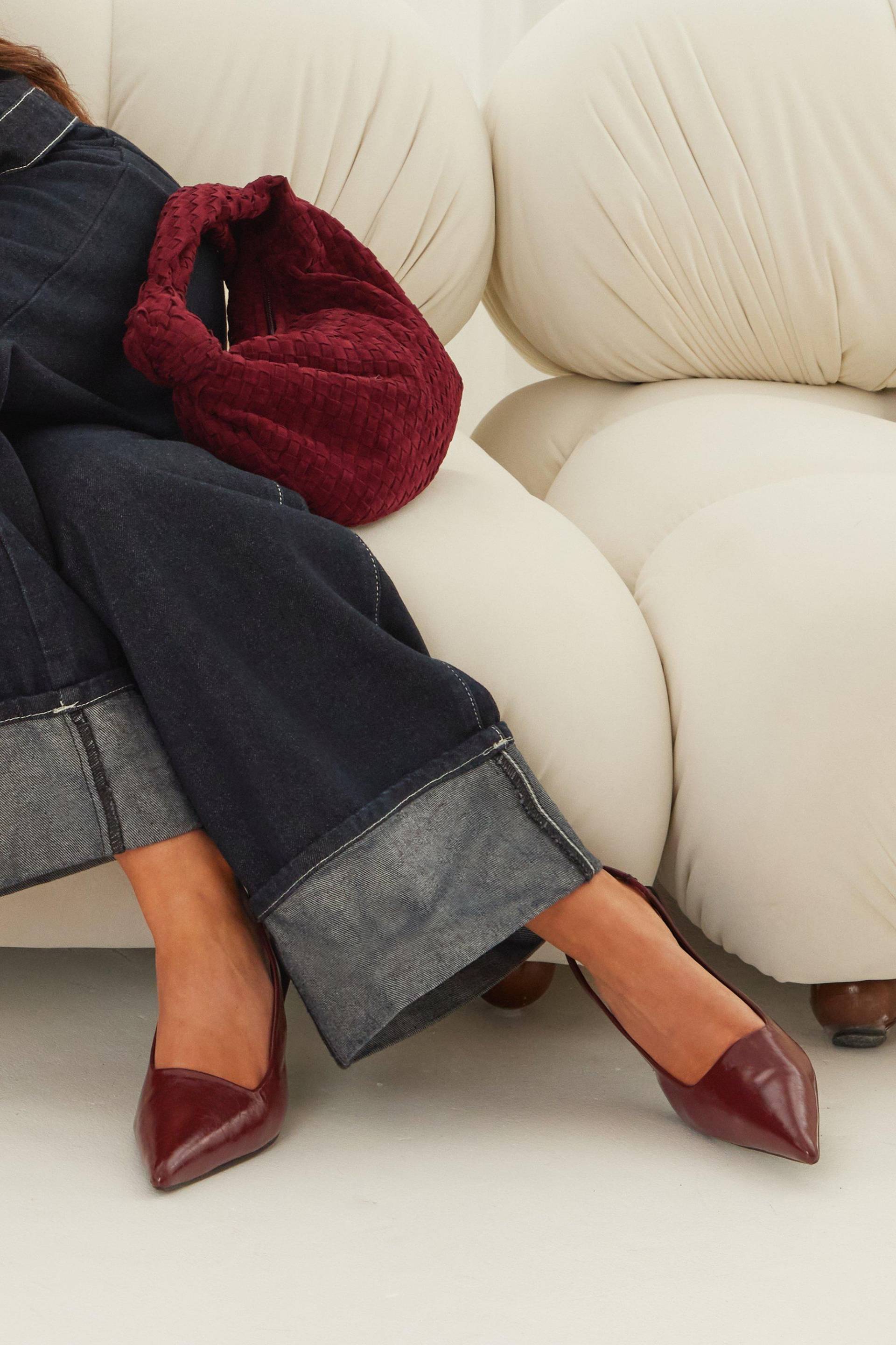 Spitze Pumps - Dark Red - 40, Dark Red Spitze Pumps - Dark Red - 40, Dark Red von boohoo