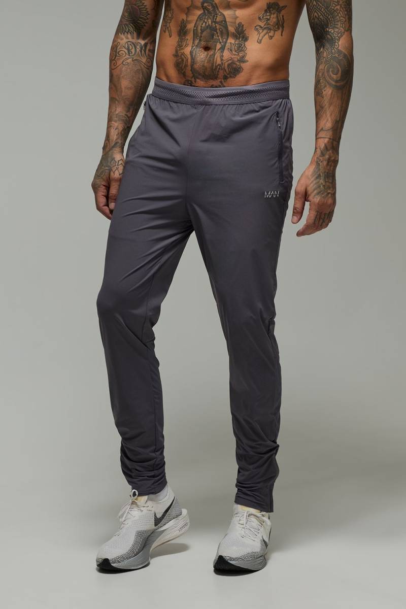 Tall Man Active Jogginghose Aus Leichtem Gewebe - Grey - M, Grey von boohoo