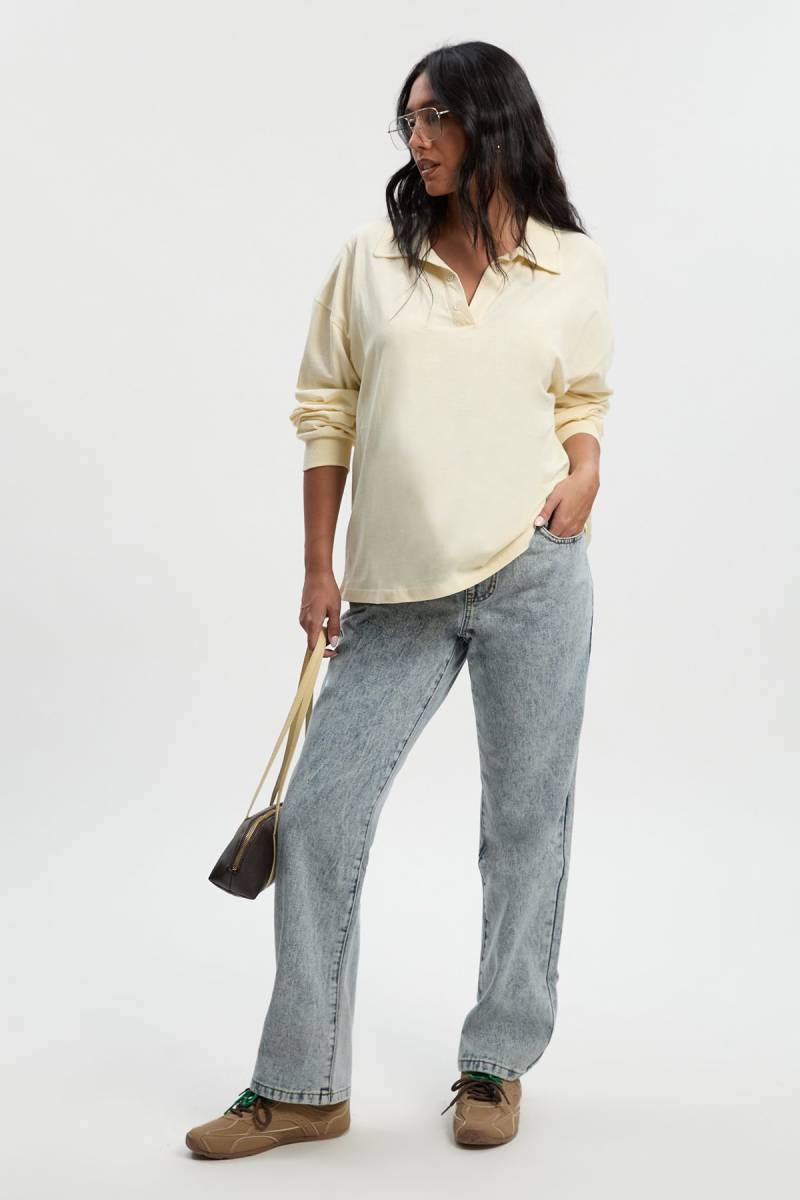 Umstandsmode Basic Mom-Jeans - Light Blue - 38, Light Blue von boohoo