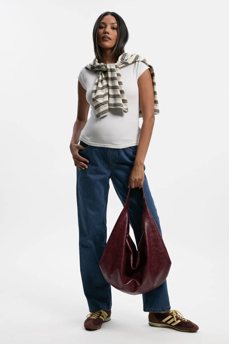 Umstandsmode Mom-Jeans - Mid Wash - 36, Mid Wash von boohoo