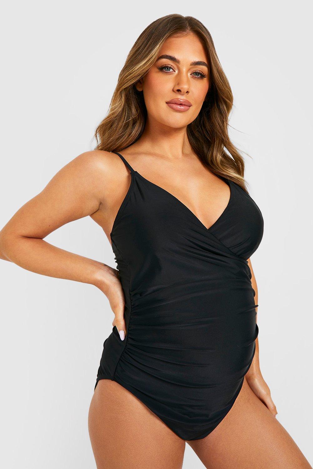 Umstandsmode Wickel-Body - Schwarz - 34, Schwarz von boohoo