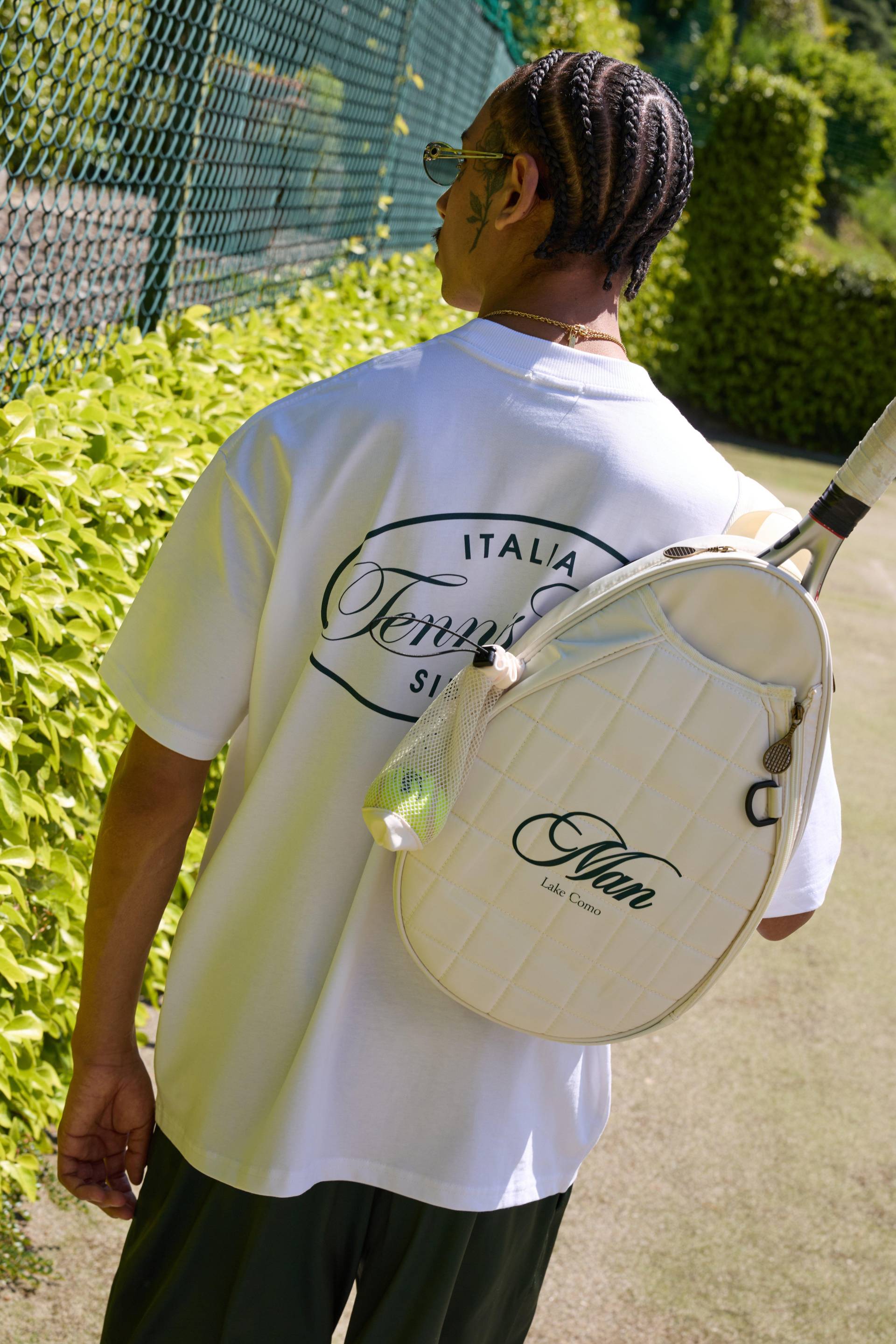 Weißes Oversize T-Shirt Mit Man Tennis Club Print - White - S, White Weißes Oversize T-Shirt Mit Man Tennis Club Print - White - S, White von boohoo