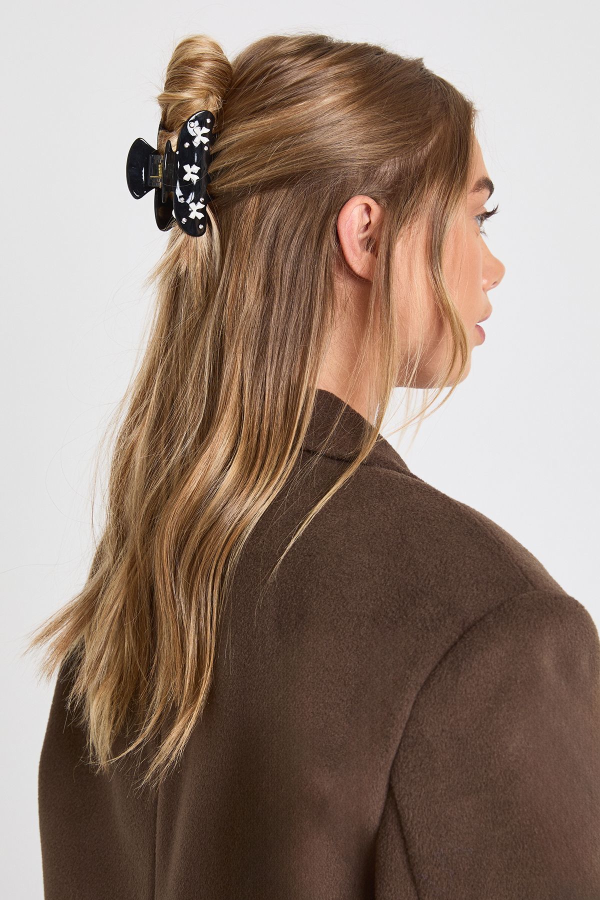 Womens 3D Bow Detail Hair Clip - Black - One Size, Black von boohoo